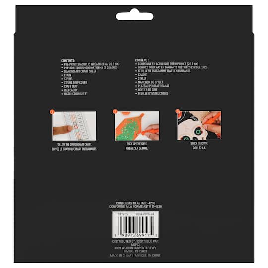 8" Ghosts Wreath Diamond Art Kit by Make Market®